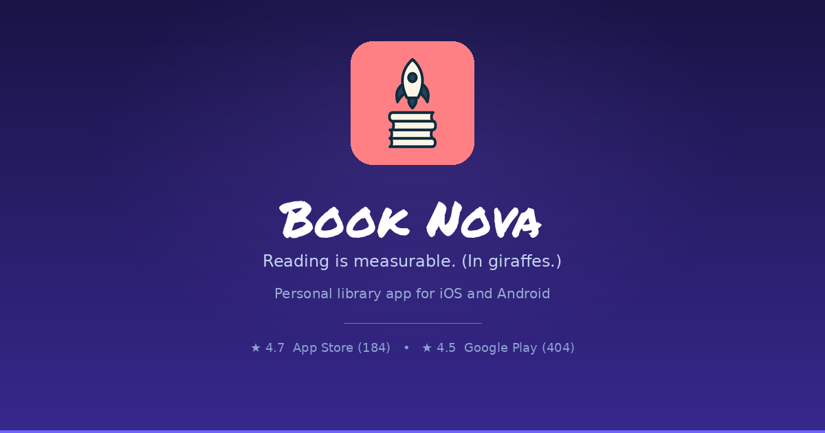 Book Nova — Mobile app to organize your reading | Book Nova