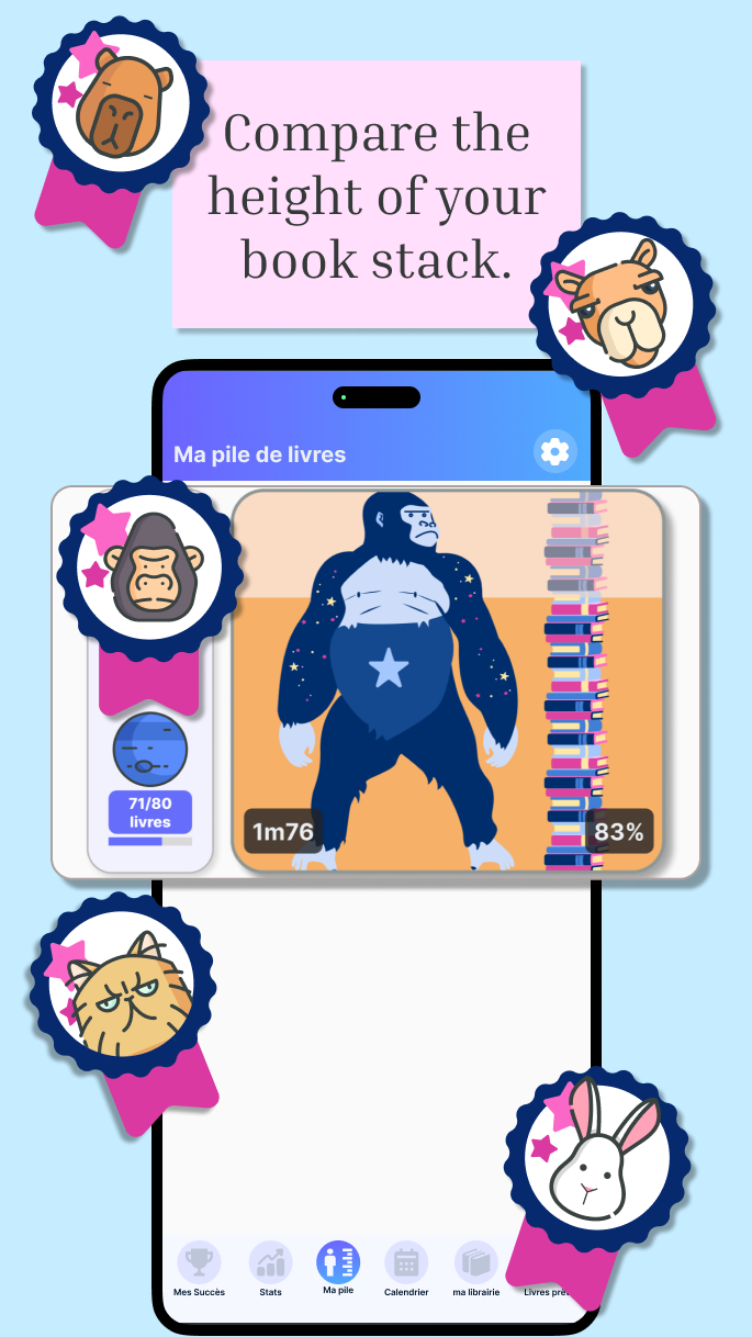 Statistiques de lecture détaillées dans Book Nova - visualisez vos habitudes de lecture et objectifs